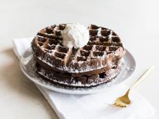 This family recipe for light and fluffy waffles goes back many years. We gave it a twist by making a chocolate version sure to please everyone. Top with butter, whipped cream and maple syrup.