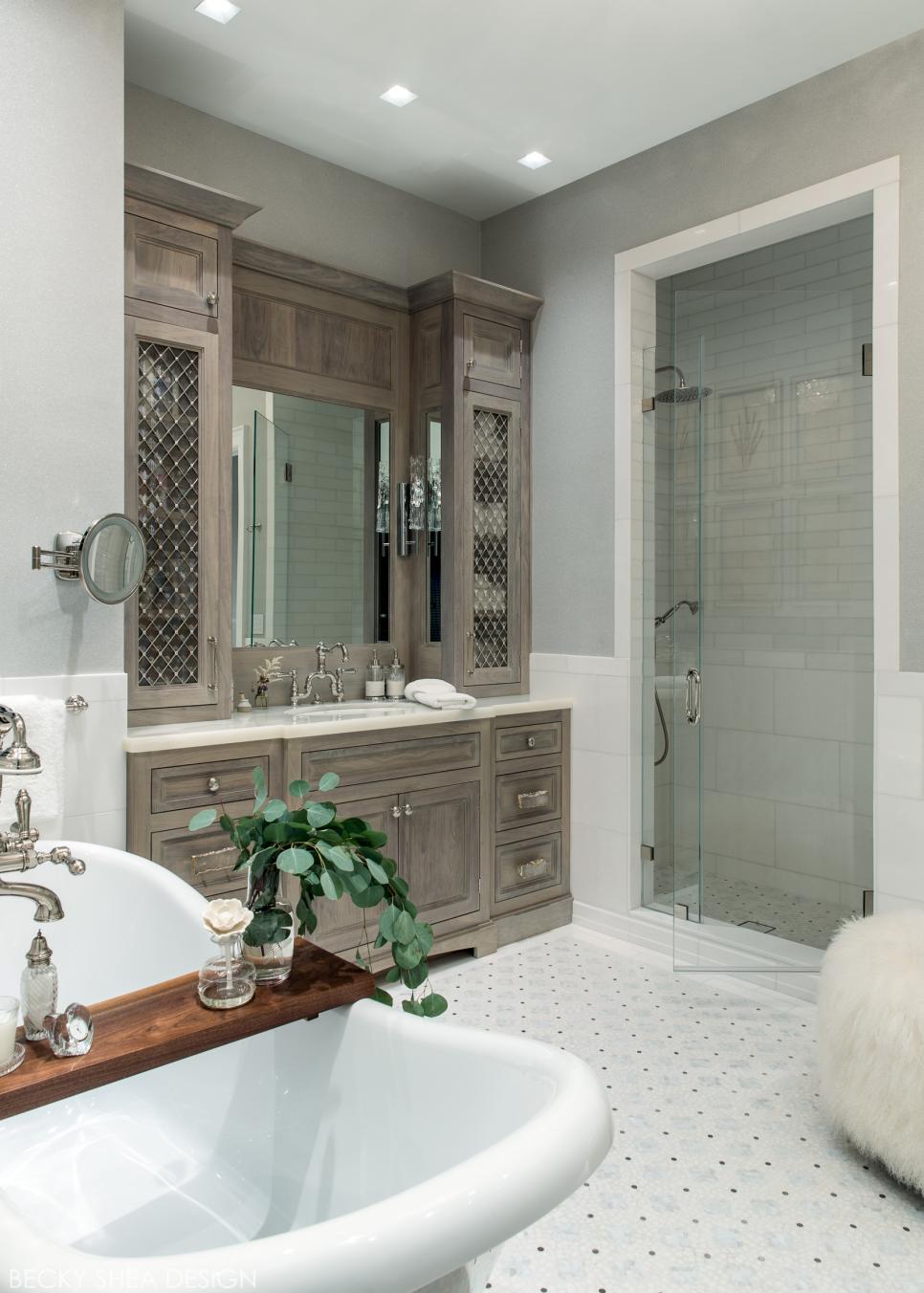 Spa Bathroom With Green Leaves Spa Bathroom With Leaves