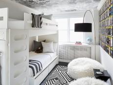 Black and White Contemporary Kids Room