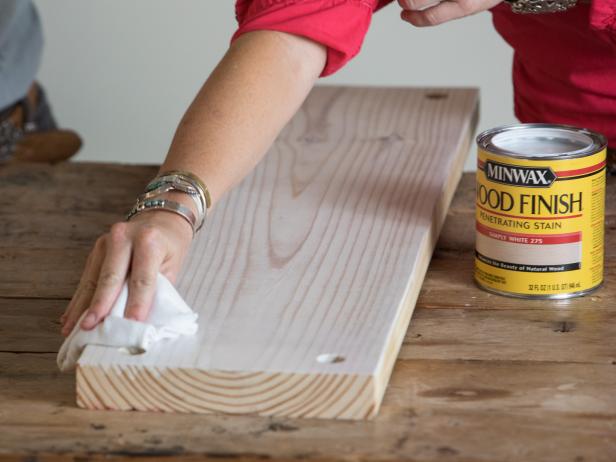 5. C) Wipe off excess stain