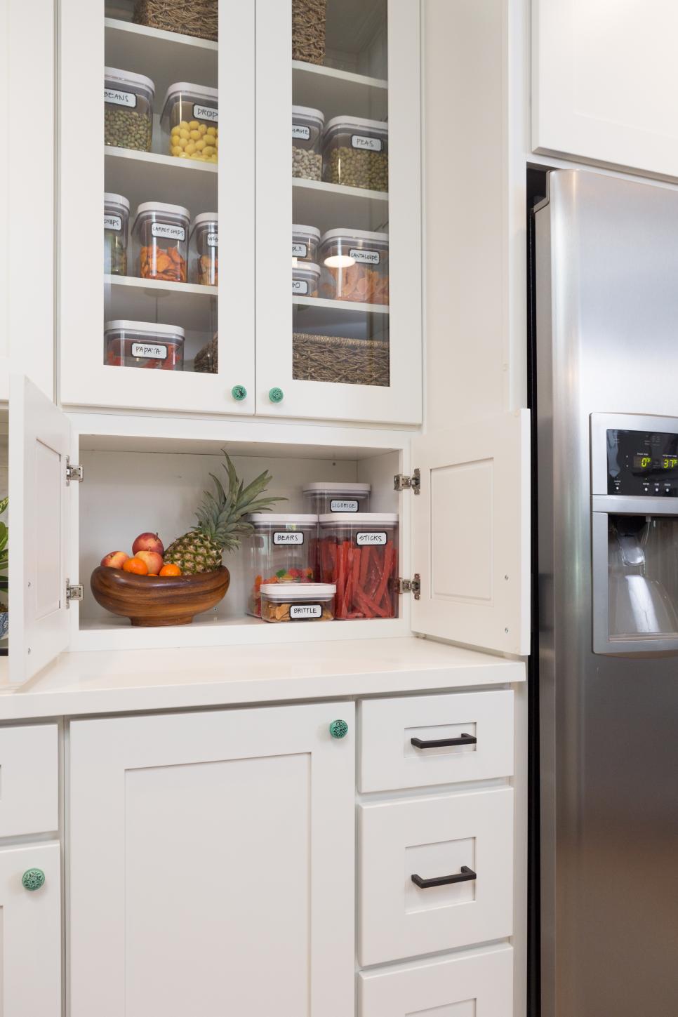 Contemporary White Kitchen with White Cabinets White Kitchen with White Cabinets