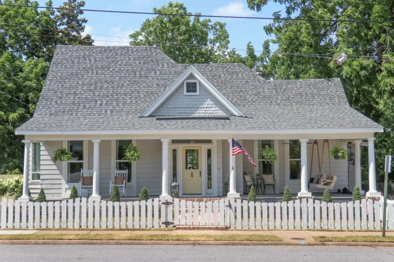 Front View of Exterior of Colonial-Style Home