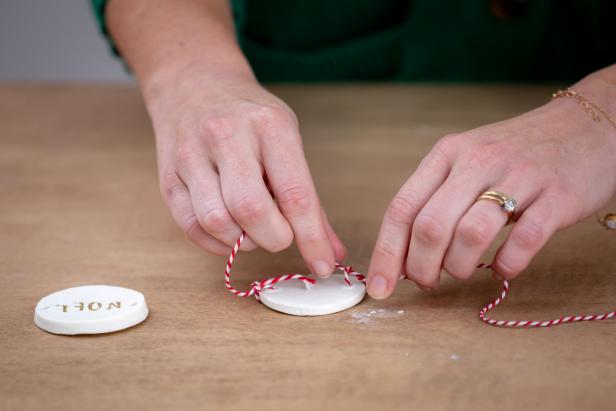 Embellish your holiday table with these festive napkin rings made from salt dough.