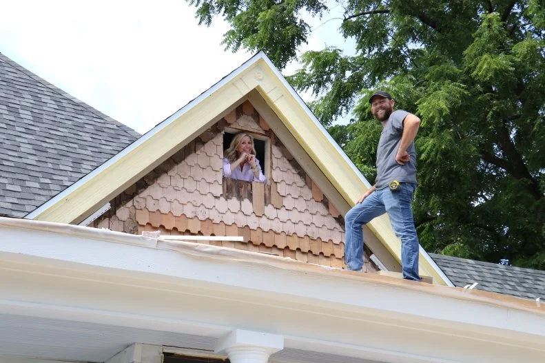 Jenny and Dave Marrs are rebuilding historic Bentonville, AR, one home at a time, as seen on the HGTV series Almost Home.  ADDITIONAL TALENT ACTION_20