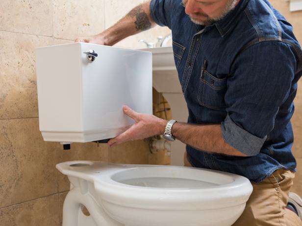 If you need to attach your new tank to your new toilet bowl, there are two simple steps to follow. Place the rubber gasket between the tank and the bowl and then attach the bowl using the two bolts provided.