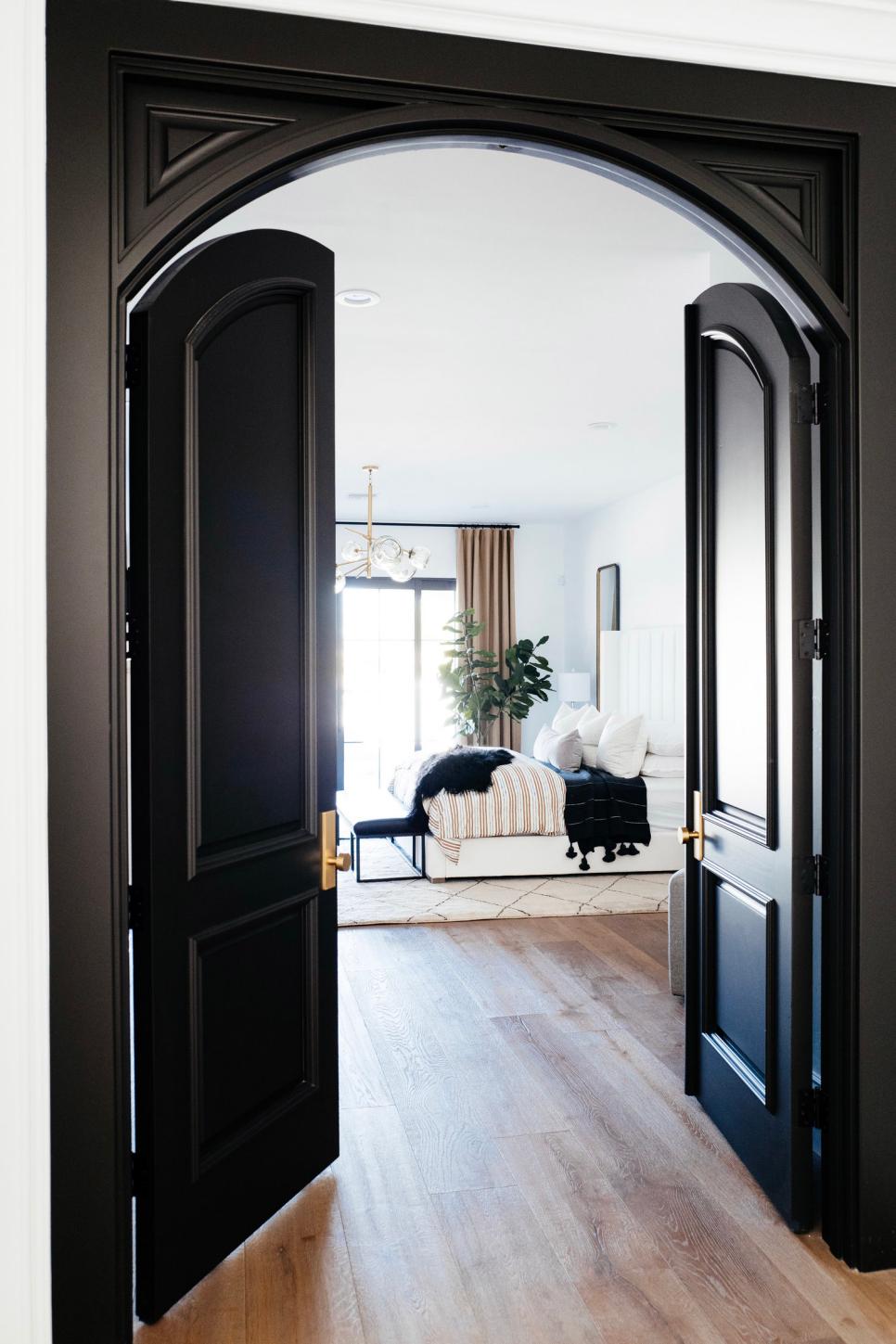 Master Bedroom With Black Doors Master Bedroom With Black Doors