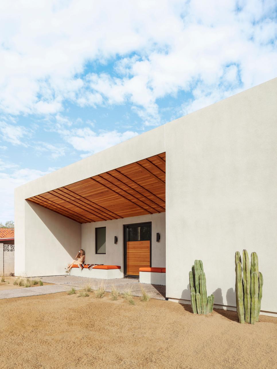 Modern Front Porch and Cactus Front Porch and Cactus