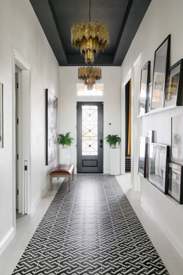 Black and White Foyer