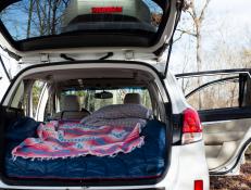 Bed in Car Trunk