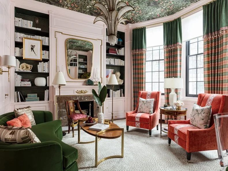 Corey Damen Jenkins took the idea of a classic study and completely turned it around. “Historically, home libraries and dens have been referred to as the ‘Gentleman’s Study’…But what if a woman is the primary user of the formal library?” Corey wondered.