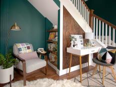 Reading and Home Office Nooks in Foyer