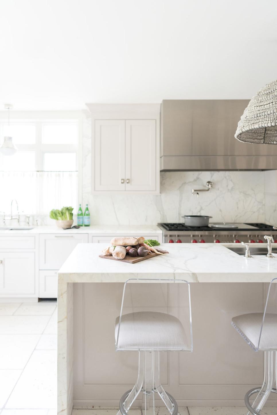 White Chef Kitchen With Root Vegetables White Kitchen With Root Vegetables