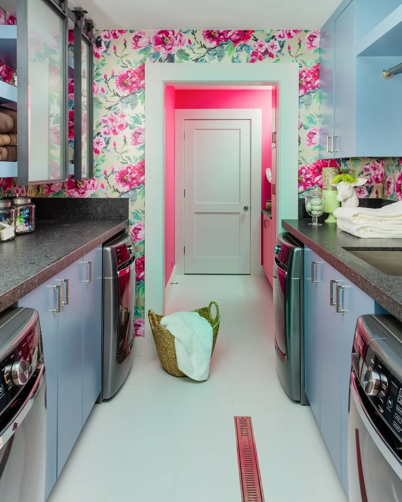 Eclectic Laundry Room