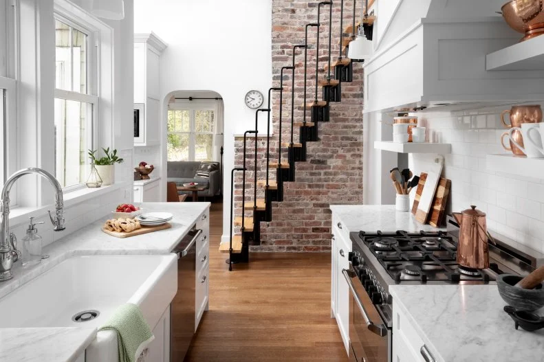 Kitchen With Copper Pots