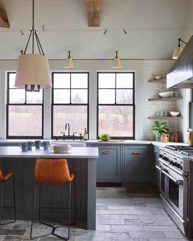 Gray Country Kitchen