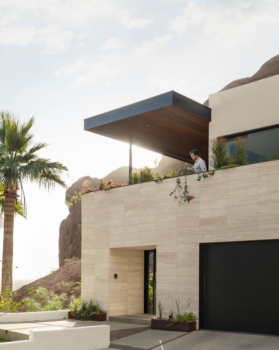 Balcony Features Rooftop Garden Limestone Home With Balcony and Rooftop Garden