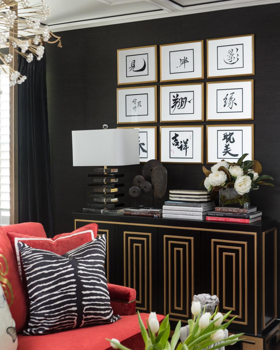 Maximalist Master Bedroom Details Eclectic Bedroom With Velvet Sofa, Console Table And Framed Art
