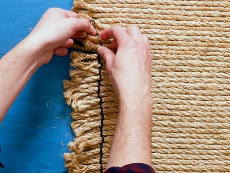 Make a Boho Jute Rug With Two Cheap Doormats