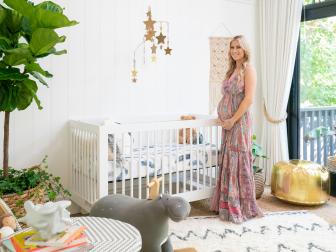 Christina Anstead reveals the nursery for her expectant baby boy after renovations, as seen on Christina on the Coast.