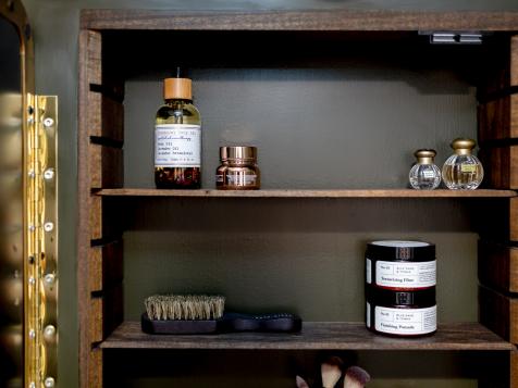 DIY Recessed Medicine Cabinet With Oversized Mirror