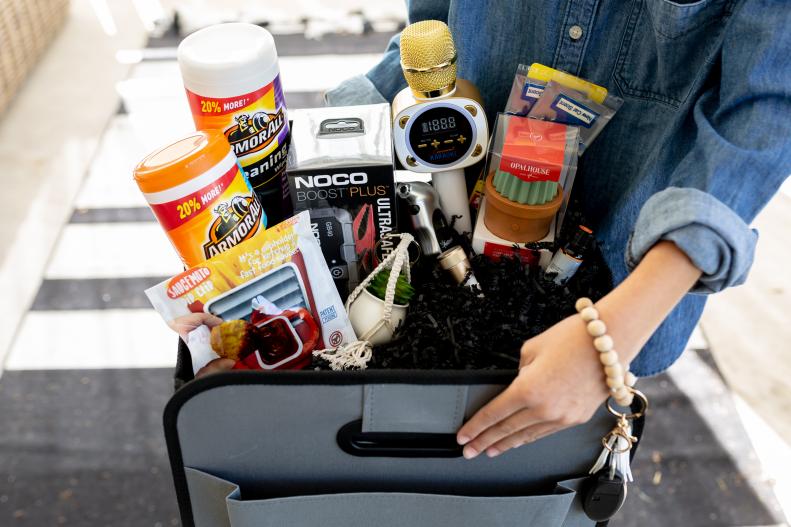 Whether you're buying for a first-time driver or celebrating the purchase of a new vehicle, this car-themed crate's got it all. In addition to the essentials like upholstery wipes, window cleaner and air freshener, fun extras like a carpool karaoke machine, dipping sauce holders and a portable jump starter put this gift into overdrive.