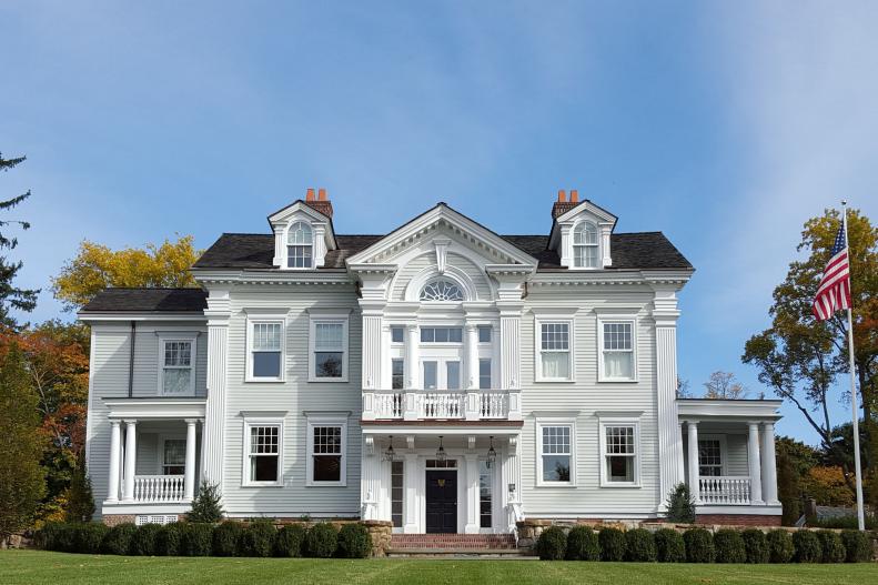 This historic Connecticut Colonial is completely redone.