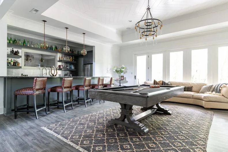 Contemporary Bar and Game Room