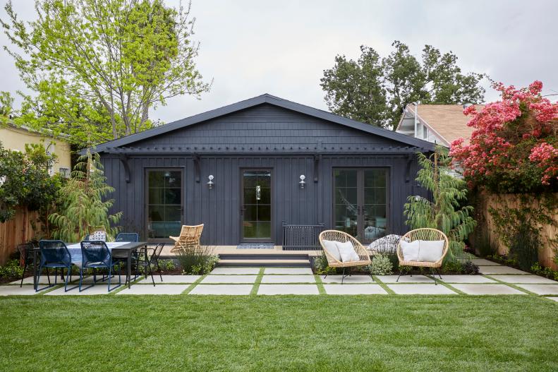 This California home features a Bungalow-style exterior.