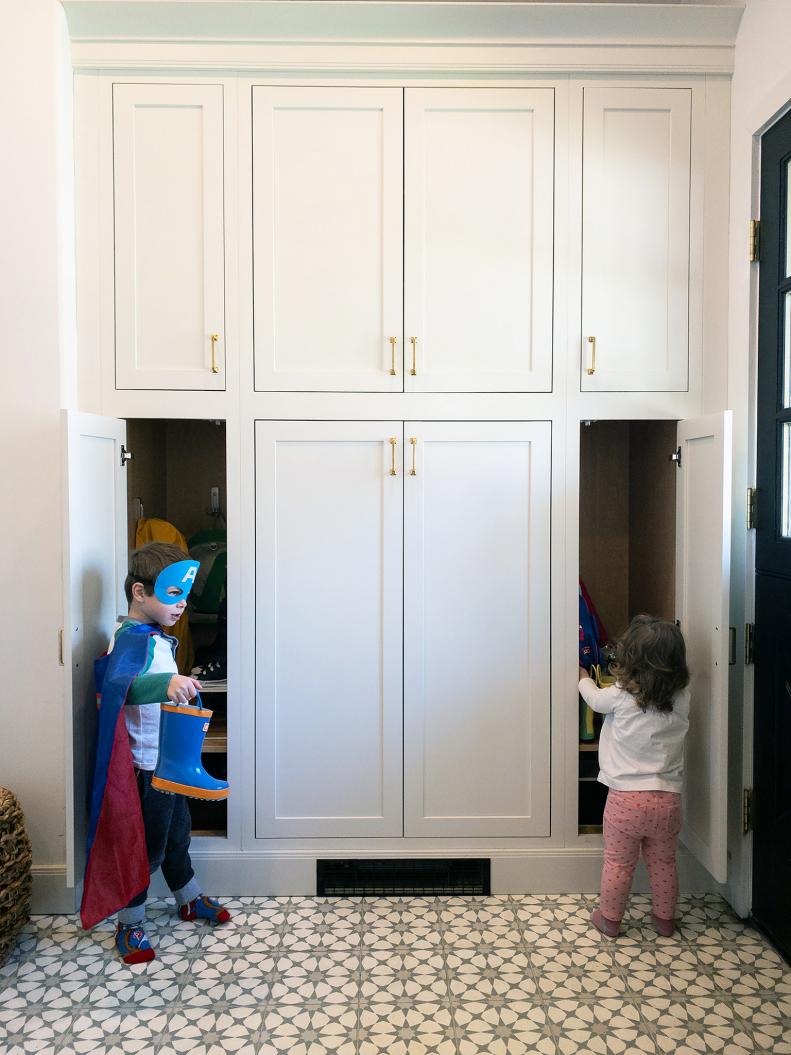 Mudroom With Cubbies