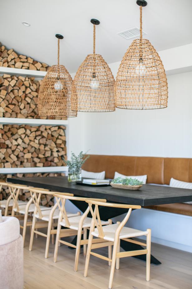 Dining Area With Firewood