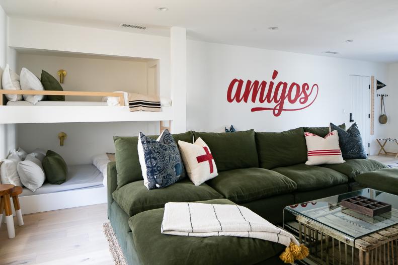 Bunk Bedroom With Amigos Sign