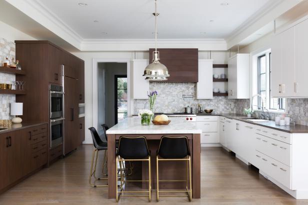 Brown and White Chef Kitchen