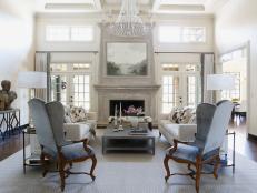 Architectural Interest in Stately Living Room