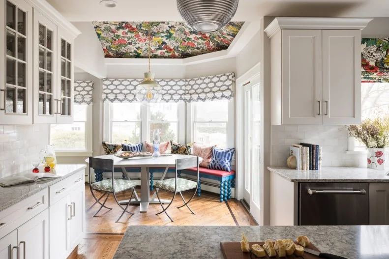Breakfast Nook With Vaulted Ceiling