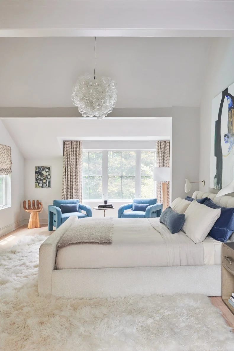 Main Bedroom With Bubble Chandelier