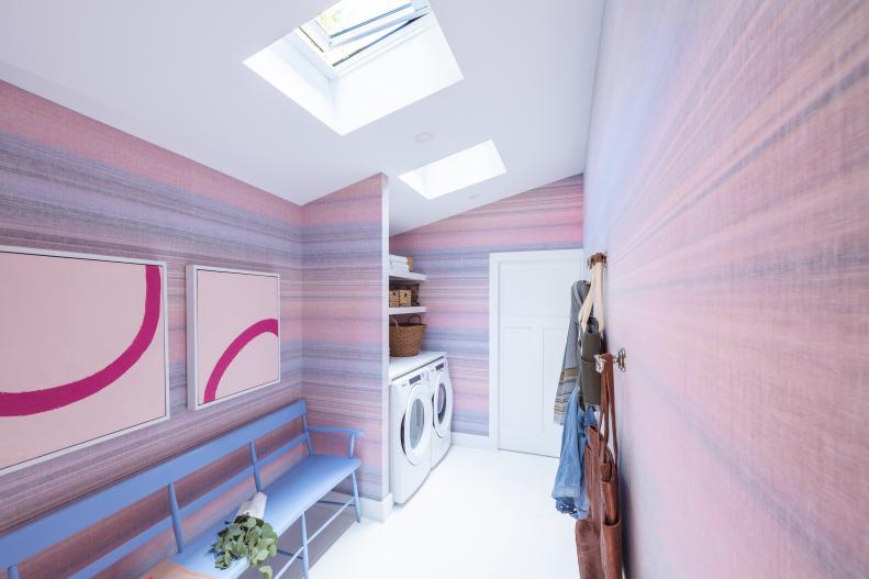 Spacious Laundry Room/Mudroom Has Fresh-Air Skylights