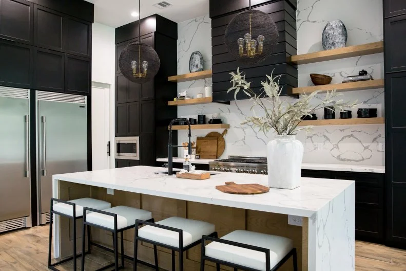 Black and White Modern Chef Kitchen