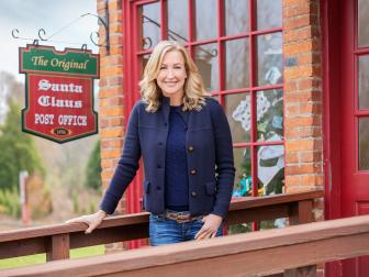 As seen of HGTV's Surprising Santa Clause, host Lara Spencer poses for a portrait.