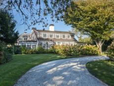 Beautiful Gravel Driveway Winding to Cape Cod Style Home