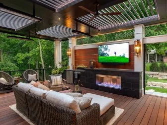 Deck With TV