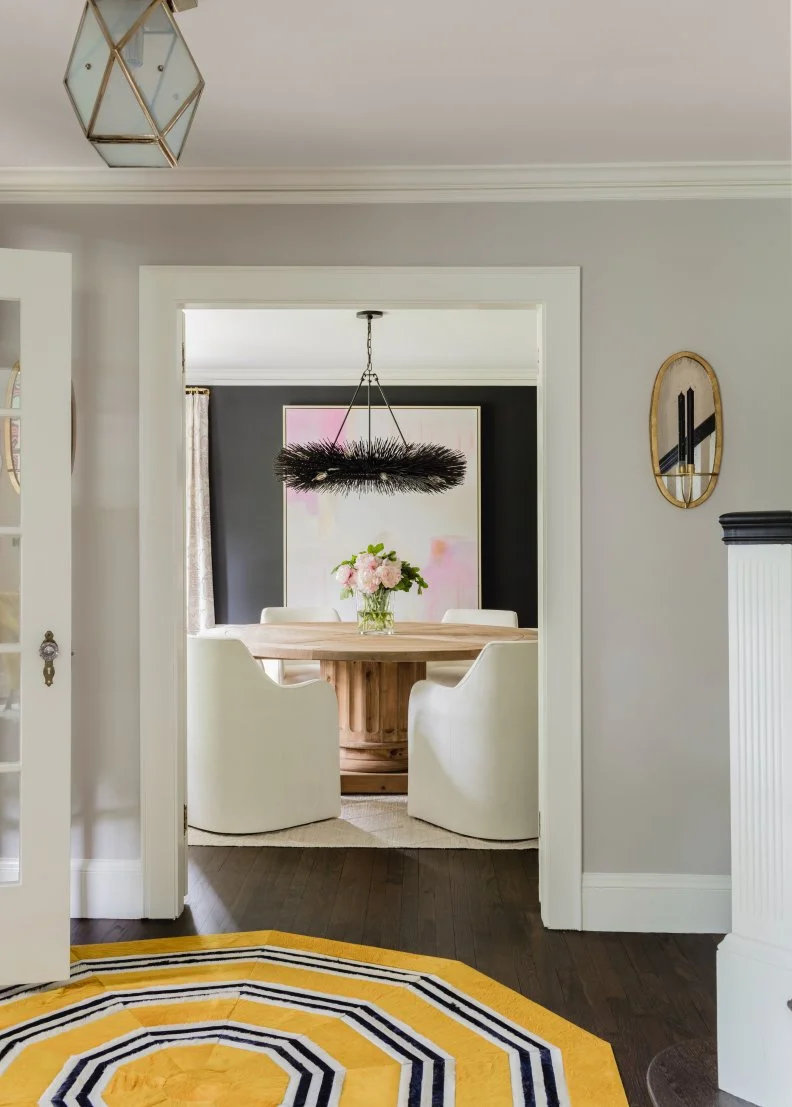 Foyer With Yellow Rug