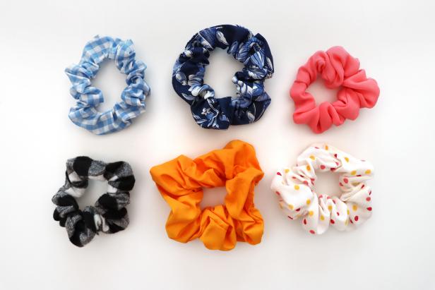 Since the scarves aren’t sewn on, you can remove them if you want to wear the scrunchies on their own!