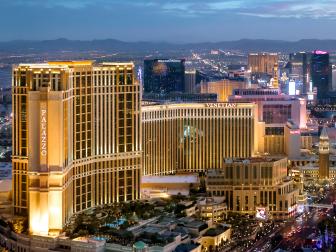 The epitome of Las Vegas luxury, The Venetian Resort has three towers to choose from, The Venetian, The Palazzo, and Venezia. The Venetian Resort easily has some of the largest rooms in Las Vegas, starting at 650 sq ft and topping out at 8,000 sq ft for the Chairman suite (which also includes 24-hour butler service). The resort also has some cool perks like gondola rides, air-conditioned pool cabanas, and the 140,000 sq ft Canyon Ranch spa + fitness center with over 150 services. 

The Venetian Resort also has an impressive collection of bars, restaurants, and nightclubs right at the resort. From the 10,000 sq ft Tao nightclub to the many restaurants helmed by celebrity chefs like David Chang, Emeril Lagasse, and Wolfgang Puck, The Venetian Resort is the ultimate party destination. 
