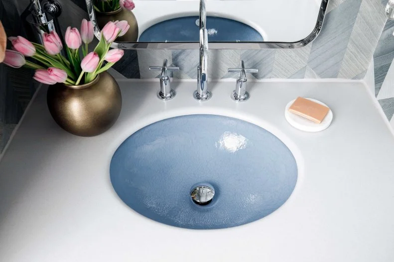 Blue Undermount Sink