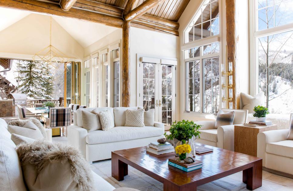 Modern Chalet Living Room