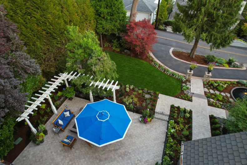 Aerial View of Patio