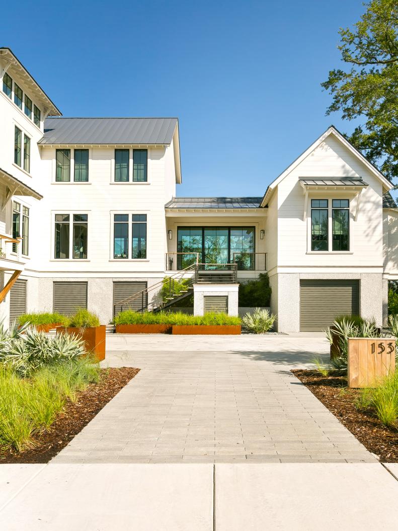 Modern White Home Exterior