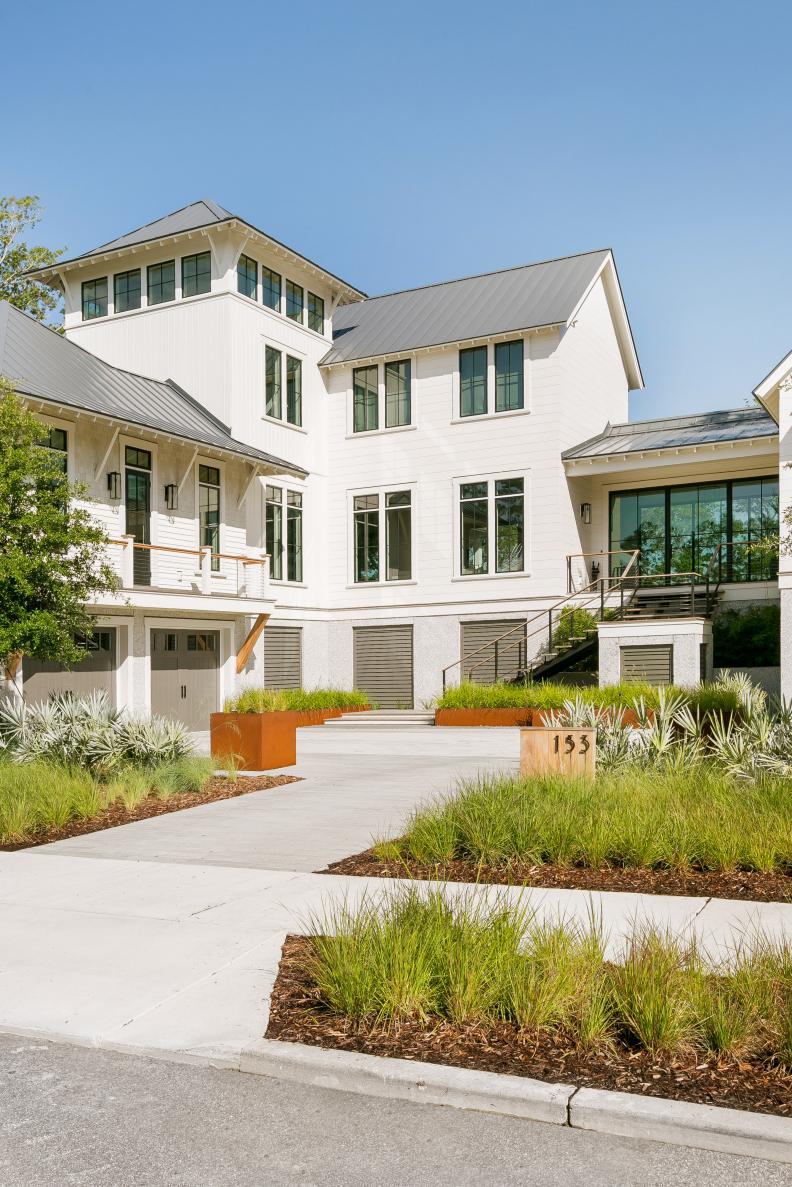 Modern White Home Exterior