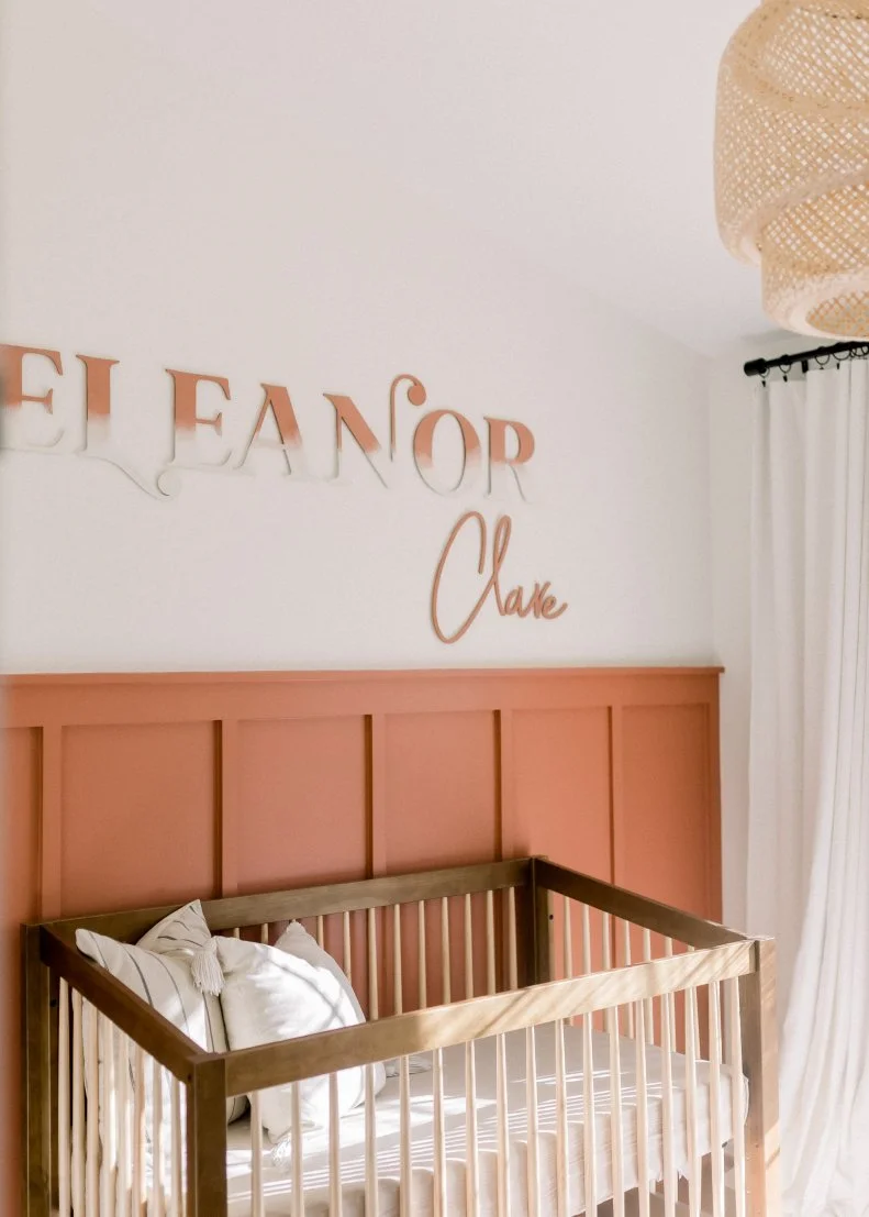 Boho Nursery With Name Art
