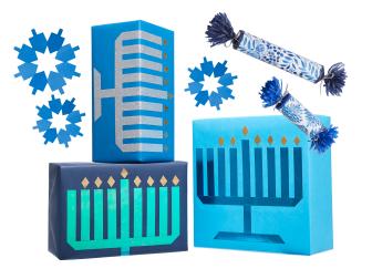 Hanukkah Wrapping Paper Crafts